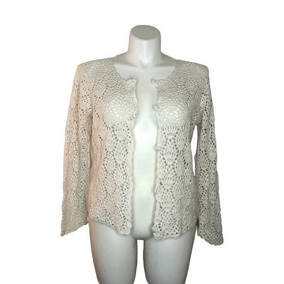 Liz Claiborne Crocheted Cardigan Size XL - Picture 1 of 7